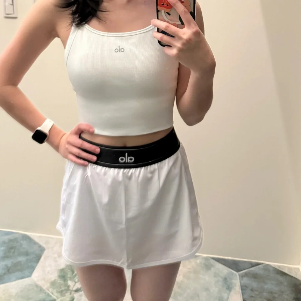 ALO Yoga Women's White Athletic Skort